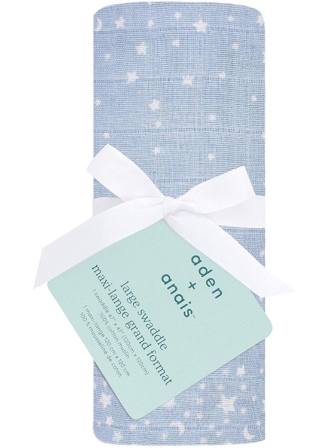 aden + anais aden + anais Swaddle Blanket, Boutique Muslin Blankets for Girls & Boys, Baby Receiving Swaddles, Ideal Newborn & Infant Swaddling Set, Perfect Shower Gifts, Single, Rising Star  - Image 3