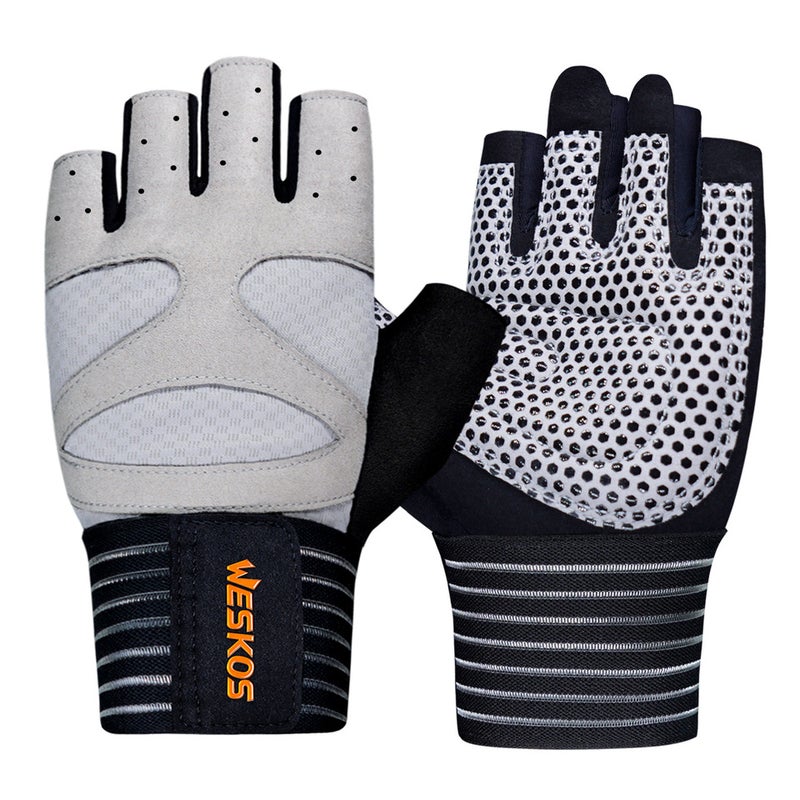 Sports Gloves With Air Cushion Anti Slip Wear Resistant Protection For Fitness Cycling And Outdoor Activities - Image 1