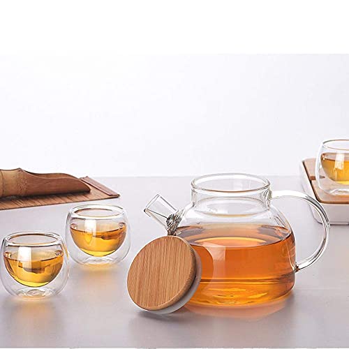 Baskety Double Wall Glass Tea Cups Set, Borosilicate Glass Cup for Tea or Coffee, Juice (Pack of 2) - Image 5