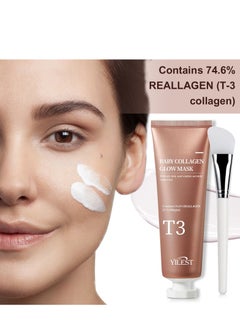 T3 Collagen Pestlo Mask, Baby Collagen Glow Mask, T3 Collagen Peel off Mask, Pore Tightening Mask Anti-Wrinkle Skin Care, Collagen Wrapping Mask, Firming Skin Elasticity (70ml) - pzsku/Z711A1BF3C23BC6A0969CZ/45/_/1722247891/62eaae00-aab5-4654-a7e8-b3751ac22ea6