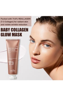 T3 Collagen Pestlo Mask, Baby Collagen Glow Mask, T3 Collagen Peel off Mask, Pore Tightening Mask Anti-Wrinkle Skin Care, Collagen Wrapping Mask, Firming Skin Elasticity (70ml) - pzsku/Z711A1BF3C23BC6A0969CZ/45/_/1722247912/0615bba0-0799-485e-9f85-daa34cefc9f3