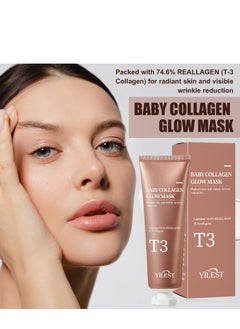 T3 Collagen Pestlo Mask, Baby Collagen Glow Mask, T3 Collagen Peel off Mask, Pore Tightening Mask Anti-Wrinkle Skin Care, Collagen Wrapping Mask, Firming Skin Elasticity (70ml) - pzsku/Z711A1BF3C23BC6A0969CZ/45/_/1722247922/ca40055e-2ba8-4800-aa04-b81700ce1b2c