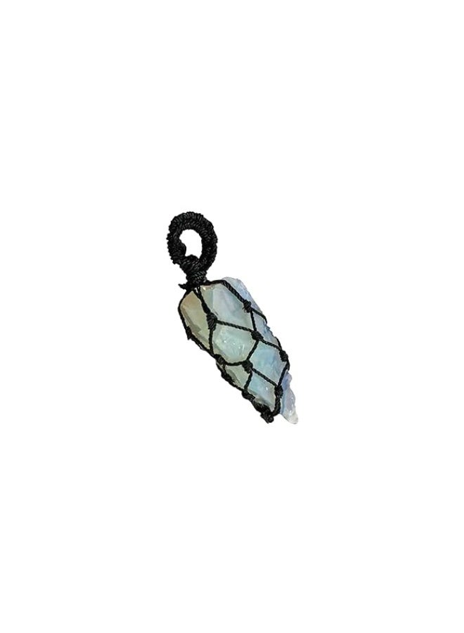 Studd Muffyn | Opalite Mesh Weave Crystal Pendant (Chain not included) - Image 1