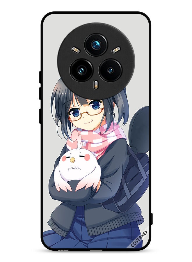Covernex Realme 14 Pro 5G Protective Case Cover Girl Holding Pet Art
