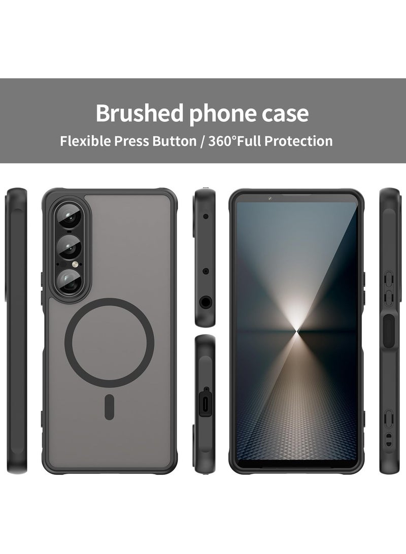 general Compatible with Sony Xperia 1 VII  Mark 7 Shockproof Translucent Wireless Charging Magnetic Case Slim Frosted Matte Hard Cover for Xperia 1 VII - Image 2