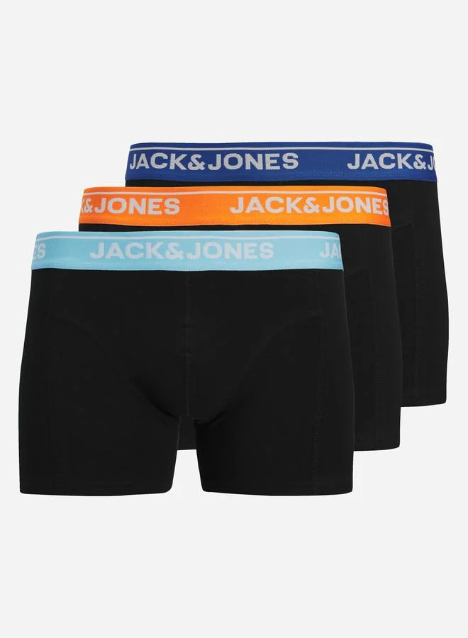 JACK & JONES Pack of 3 - Printed Waistband Trunks