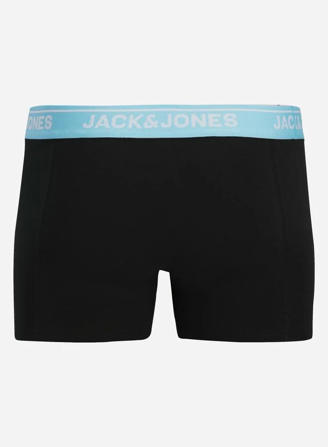 JACK & JONES Pack of 3 - Printed Waistband Trunks