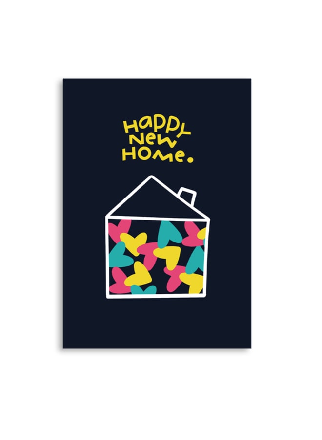 Greeting card HAPPY NEW HOME