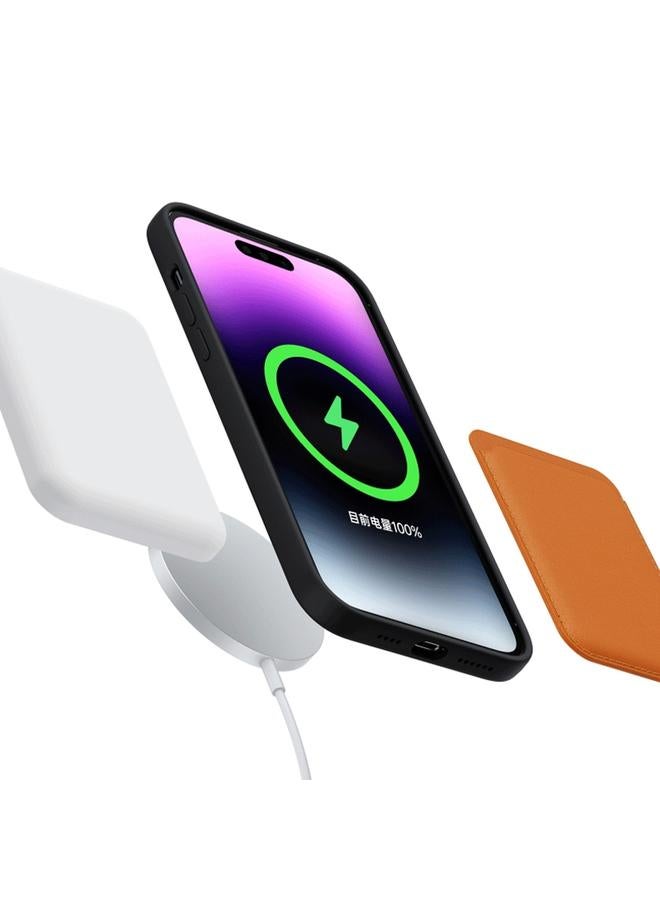 اس-توب جراب لهاتف iPhone 12 Pro Max CD Texture MagSafe جراب هاتف من السيليكون السائل - Image 3