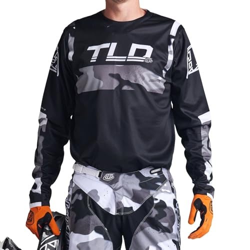 Troy Lee Designs GP Adult Motocross OffRoad Dirt Bike Long Sleeve Jersey Brazen Camo Gray Small - Image 3