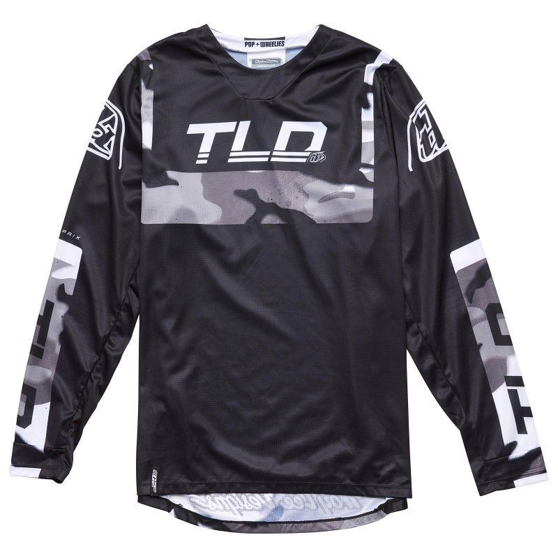 Troy Lee Designs GP Adult Motocross OffRoad Dirt Bike Long Sleeve Jersey Brazen Camo Gray Small - Image 2