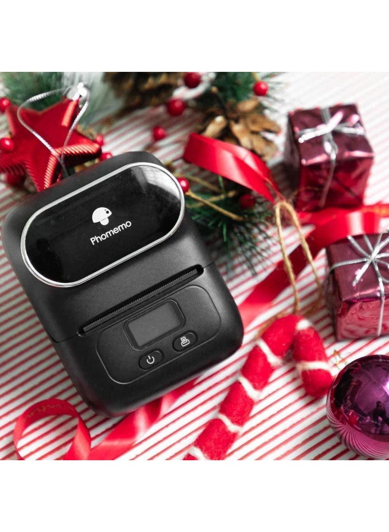 phomemo - Phomemo M110 Portable Thermal Label Printer Bluetooth Connection Apply For Labeling Shipping Office Cable Retail Barcode And More - Image 1