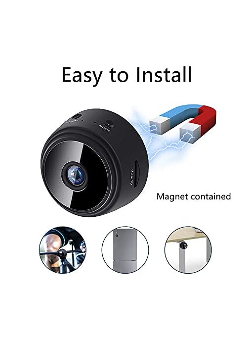 TECHNOVIEW TECHNOVIEW HD WiFi 1080P Small Mini Wireless Cloud Based Storage Night Vision Motion Detection Hidden Spy CameraCam 128 GB 4 Channel  - Image 2