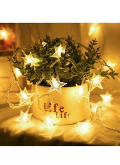 Generic 20 LED Star String Lights 3 Meter Fairy Christmas Lights Battery Operated for Indoor & Outdoor, Party, Wedding and Holiday Decorations Warm White ﻿  - Image 4