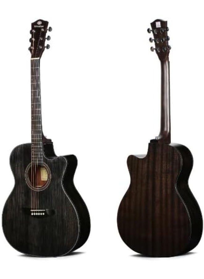 Unistar LS-130TBK Acoustic Guitar - Image 2