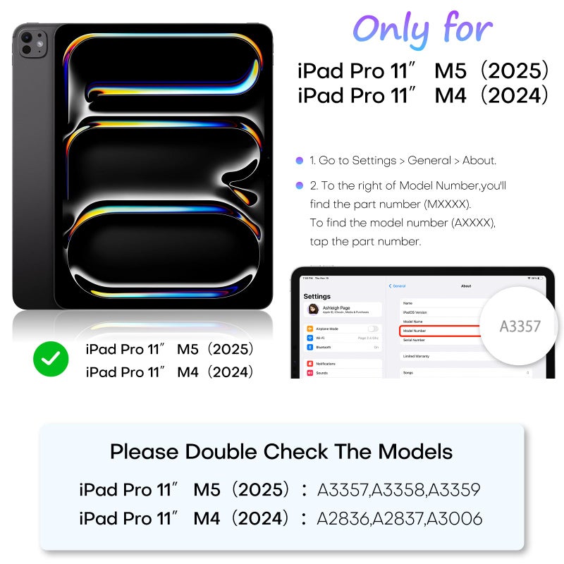 OMOTON PAPERSENSE 2 Pack Paper Screen Protector for iPad Pro 11 inch M5 M4 (6th&5th Gen, 2025/2024), Anti-glare Matte PET Film with Easy Installation Tray, Draw Like on Paper, Ultra-Responsive - Image 2
