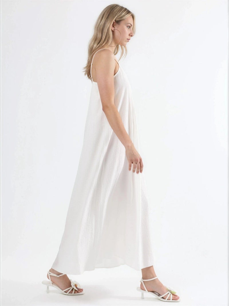 BUSEM V-Neck Midi Slip Dress - Image 2