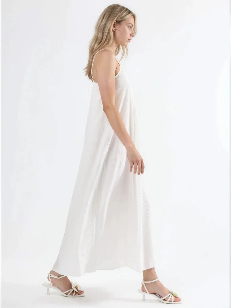 بوسيم BUSEM V-Neck Midi Slip Dress