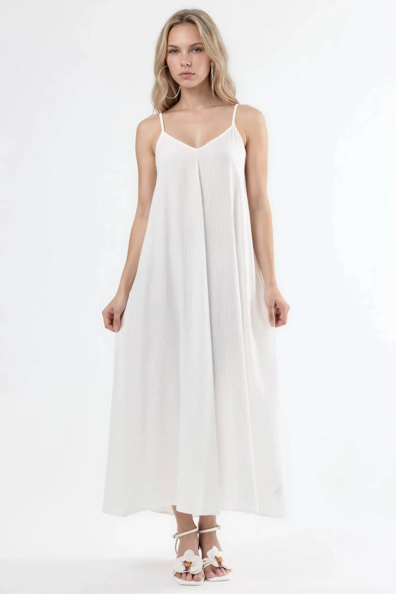 Busem BUSEM V-Neck Midi Slip Dress