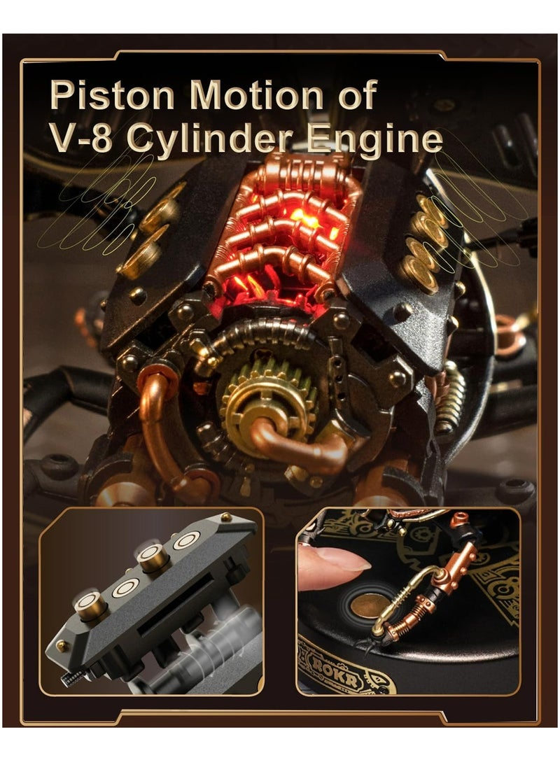 Robotime - ROKR Rhinoceros Beetle Model DIY 3D Puzzle MI01, Assembly Brain Teaser 3D Wooden Puzzle DIY Build Model Crafts Kits, Unique Gifts and Home Decor for Teens or Adults - Image 1