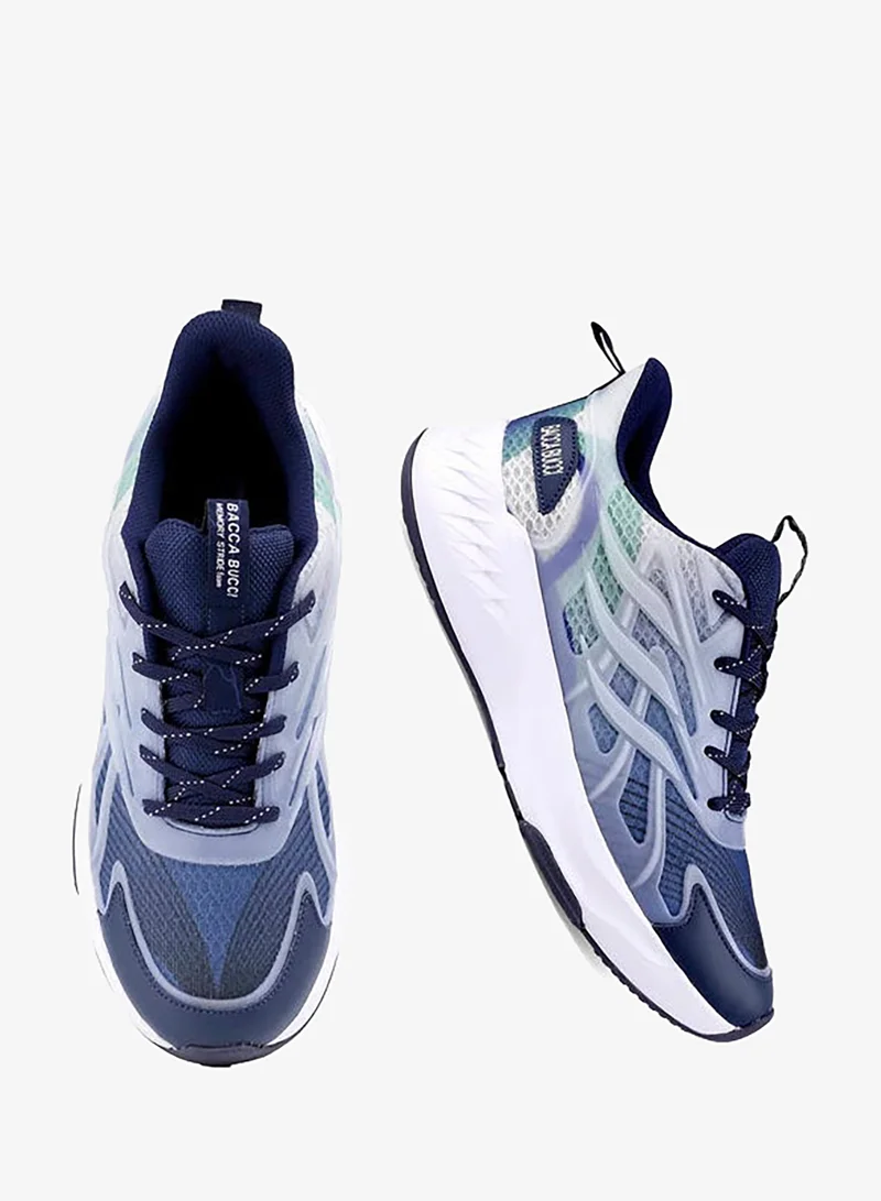 Bacca Bucci Blue HELIX Low-Top Casual Athleisure Shoes for Men | Best Price UAE