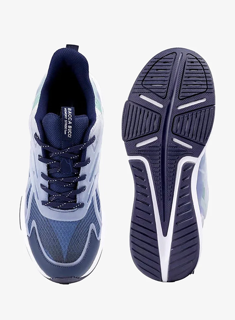 Bacca Bucci Blue HELIX Low-Top Casual Athleisure Shoes for Men | Best Price UAE