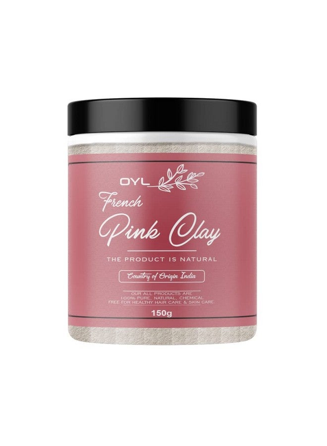 OY-L OYL Natural French Pink Clay Powder Smooth and Silk Clay, Refreshed & Healthy Glow, Hydrating & Rejuvenating Aging Skin,Cleanse & Detoxify - 150g - Image 1
