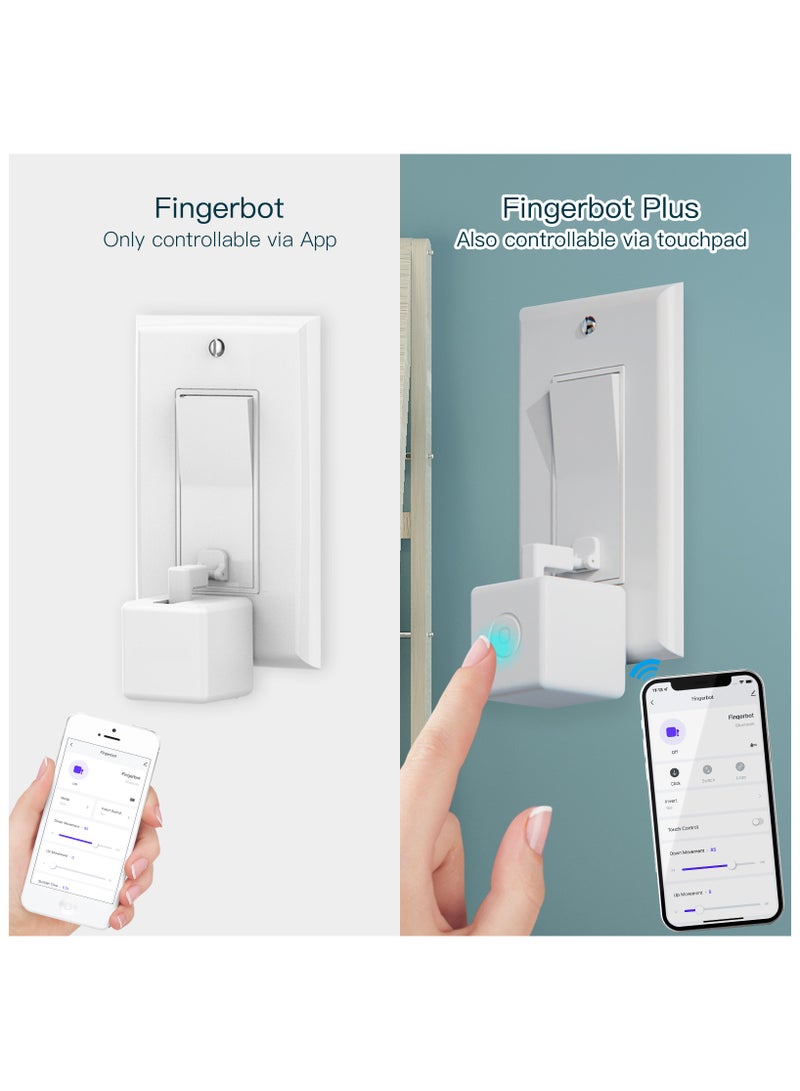 Smart Fingerbot Tuya Bluetooth Switch Button Pusher Bluetooth Smart Switch Works with Tuya Smart Life App，white