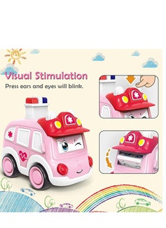 KASTWAVE 4PCS Pull Back Cars Toys are suitable for three-year-old children, Toddler Toy Wind Up Cars，Friction Powered Press Vehicles Infant Birthday Gift for boys and girls.  - Image 5