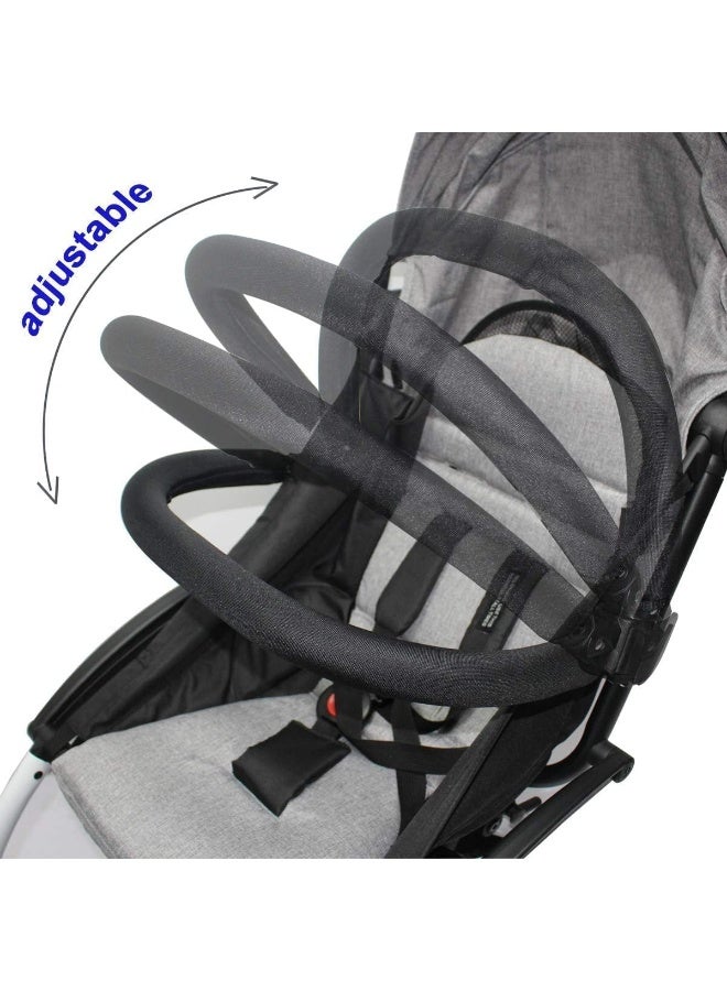 ROMIRUS شريط الحماية ROMIRUS متوافق مع عربة الأطفال Babyzen YOYO/YOYO+/ YOYO2، حجم ملكي (جلد PU) - Image 5