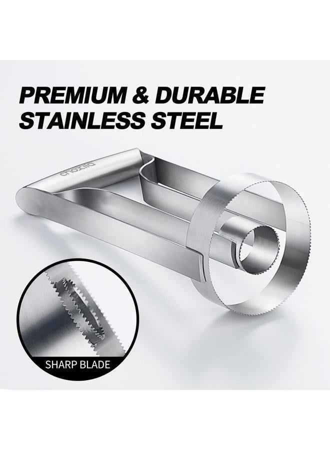 Choxila Pineapple Corer Large Stainless Steel Pineapple Corer Peeler Pineapple Cutter Fruit tool Easy Kitchen Tool - Large - Image 5