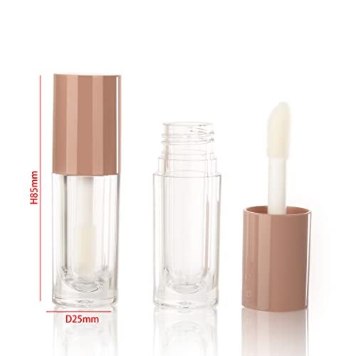 COSIDEA 14pcs Empty 6ml big brush lip gloss tubes for DIY lip gloss,Nude lipgloss containers - Image 2