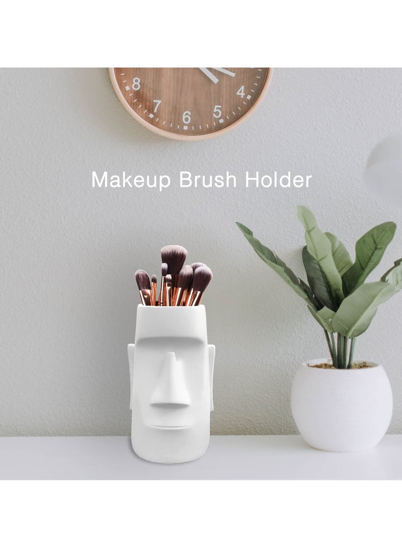 SYOSI Pencil Holder, Simple Modern Style Pencil Holder with Glasses Holder Multifunctional Pencil Holder Makeup Brush Holder for Office Desk/Dressing Table Decor - Image 3