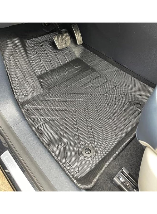 Generic TPE Flexible Rubber Floor Mats - Compatible with Hyundai Elantra AD 2016-2025 - Black - Vehicle Specific Fit - Automotive Accessory - floor mat - Image 3