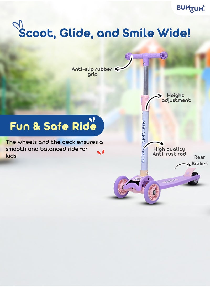 5-inch Three Wheeler  Adjustable Scooter For Baby 2+ years - Pink - pzsku/Z711B5F1AC3236B555D71Z/45/_/1733997354/56defa9c-6855-4050-a3fc-e33924954470