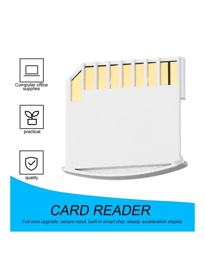 NIBEMINENT Digital Memory Card Adapter For MacBook Pro Air White  - Image 3