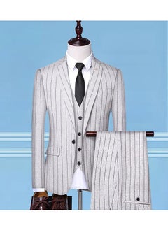 KUYING New Slim Fit Suit Three Piece Set  - Image 1