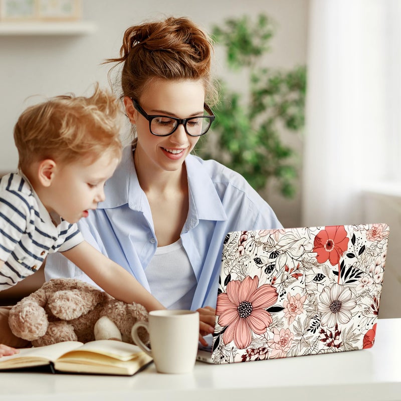 TracyArt Laptop Skin Decal HP 15.6" - Botanical, Laptop Cover Sticker, No Cutting Required, No Bubble, Waterproof, Scratch Resistant - Including Wide Screen and Wrist Pad - Image 4
