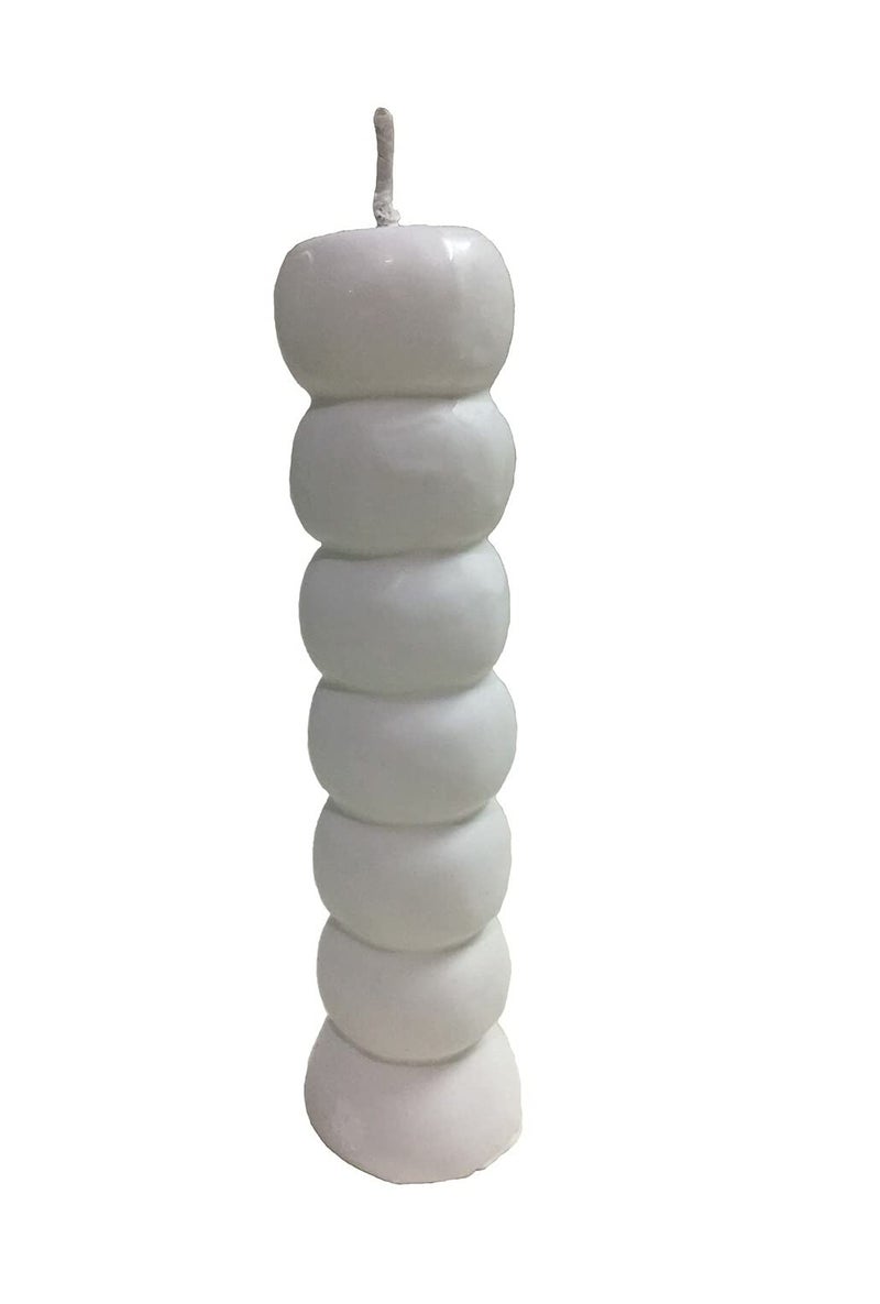 CircuitOffice 7 Knob White Hoodoo Spell Candle for Healing Spiritual and Cleansing