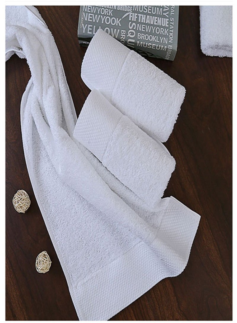 4-Piece towel set, premium quality, quick-drying highly absorbent thick bathroom bath towel and face towel, towel set includes 2 40*80cm long towels 180g, 2 33*33cm square towels 70g - Image 4