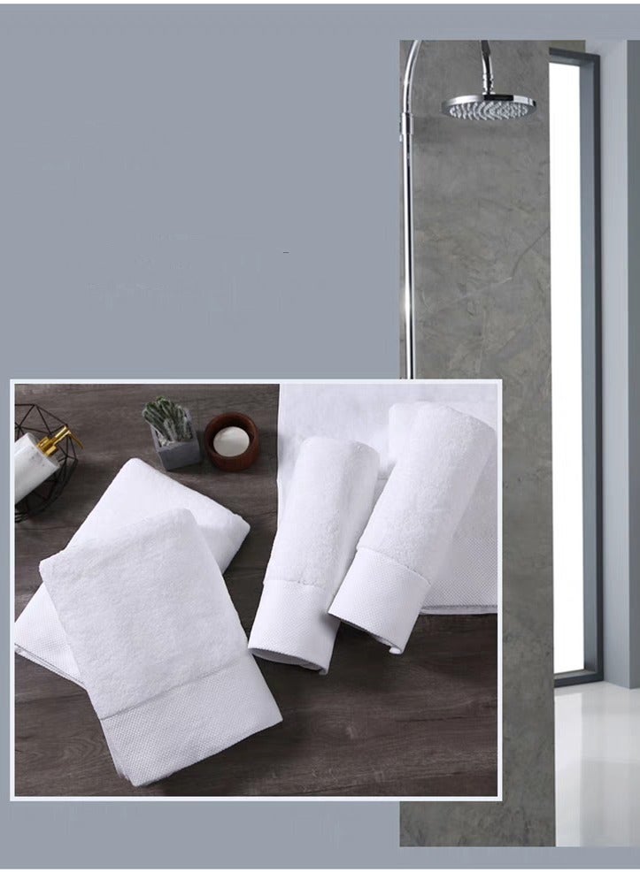 4-Piece towel set, premium quality, quick-drying highly absorbent thick bathroom bath towel and face towel, towel set includes 2 40*80cm long towels 180g, 2 33*33cm square towels 70g - Image 5