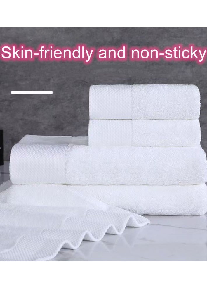 4-Piece towel set, premium quality, quick-drying highly absorbent thick bathroom bath towel and face towel, towel set includes 2 40*80cm long towels 180g, 2 33*33cm square towels 70g - Image 1