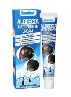Alopecia Hair Growth Cream, 20g - Revitalizing Scalp and Promoting Hair Growth - Effective Treatment for Alopecia & Thinning Hair - Nourishes & Strengthens Hair Follicles - Reduces Hair Loss