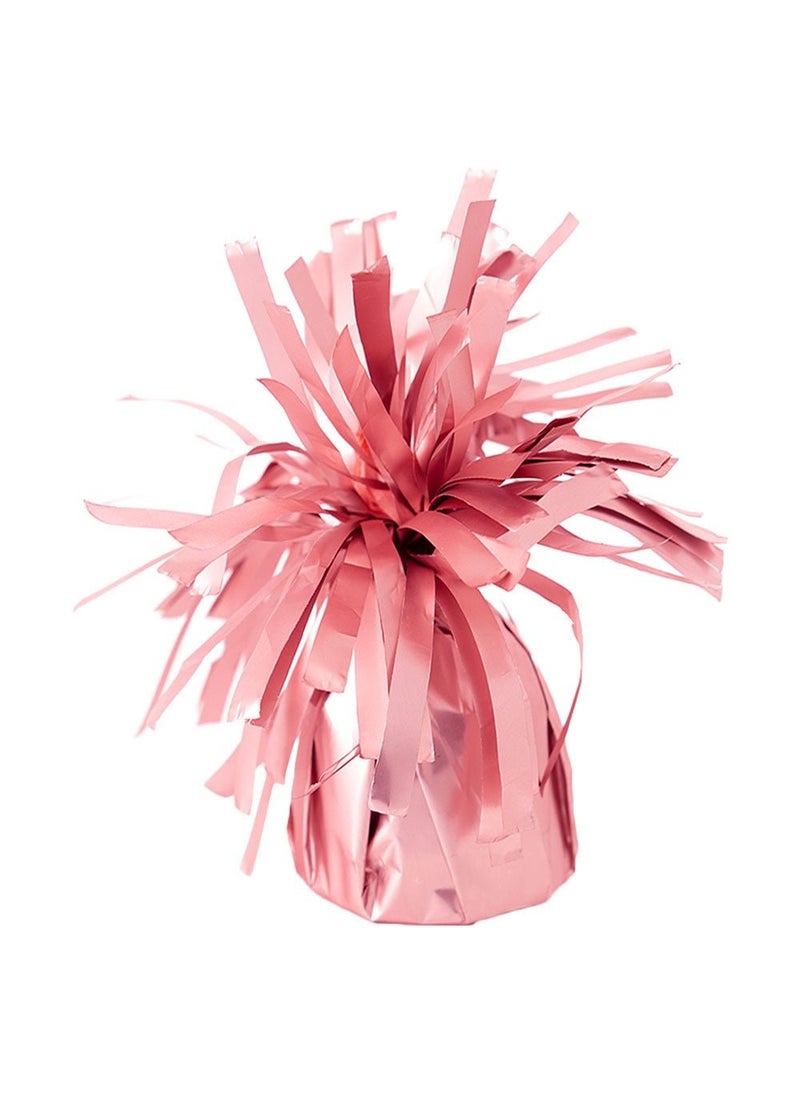 وزن البالون من البلاستيك باللون الوردي الباستيل الساتان