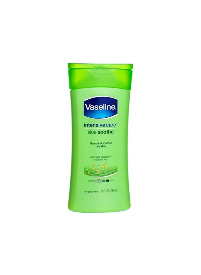 Vaseline Intensive Care Hand and Body Lotion For Dehydrated Skin Soothing Hydration Dry Skin Lotion with Aloe Vera Extract & Ultra-Hydrating Lipids 10 oz - Image 1