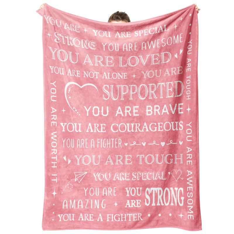 SteadStyle Get Well Soon Gifts for Women Inspirational Gifts Blanket Feel Better After Surgery Gifts for Sick Women Thinking of You Gift for Her Friend Sister Coworker 60 x 50