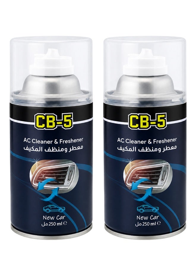 2 PCS CB-5 AC Cleaner & Freshener 250ml Car Air Conditioner Vent Cleaner Spray Air Vent Deodorizer Odor Eliminator AC Duct Cleaner Fresh Cabin Air Conditioning Cleaner for Cars SUVs Vans Pickup Trucks - Image 1