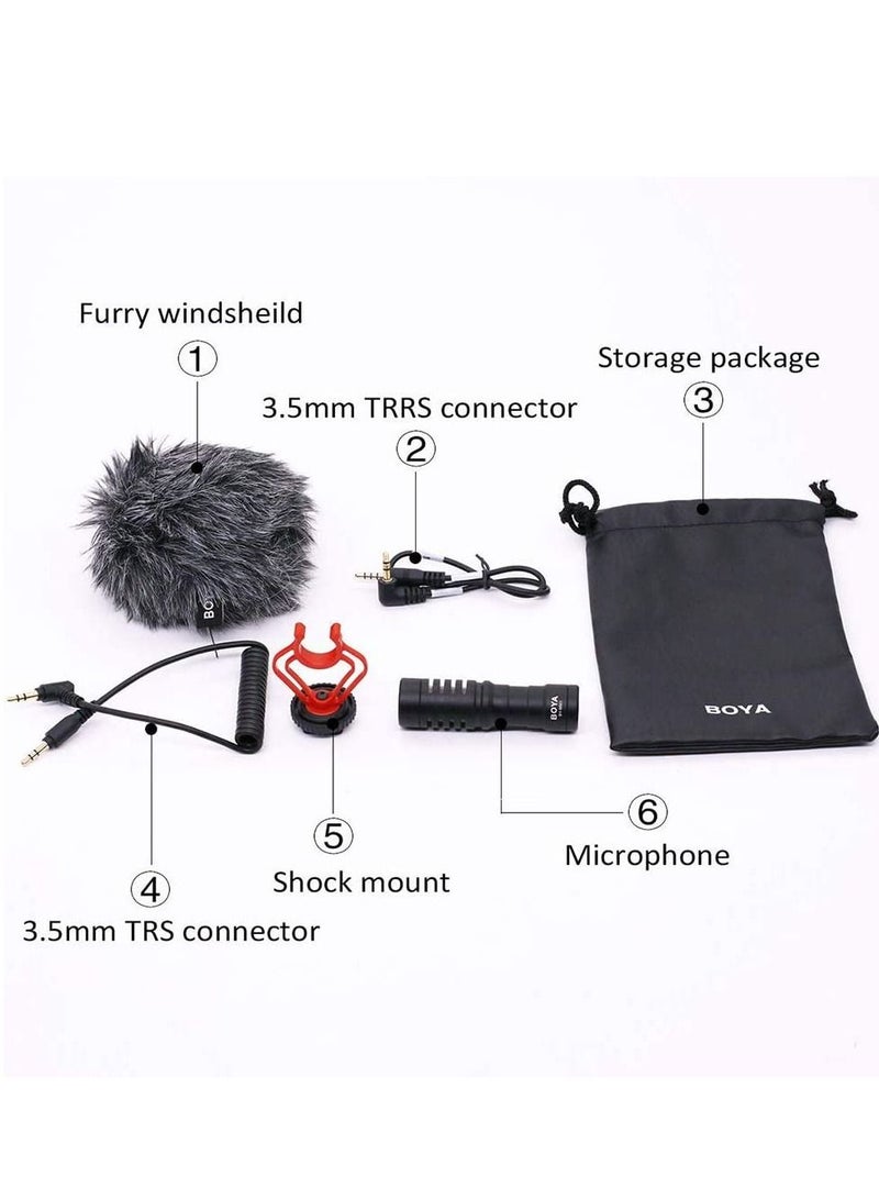 BOYA BY-MM1 Video Microphone Youtube Vlogging Facebook Livestream Recording Shotgun Mic For Smartphone/Cameras, Wireless 2.4 GHZ 100 Meter Microphone - Image 3