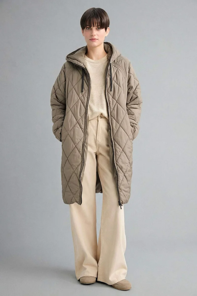 ديفاكتو Regular Fit Hooded Rain Coat