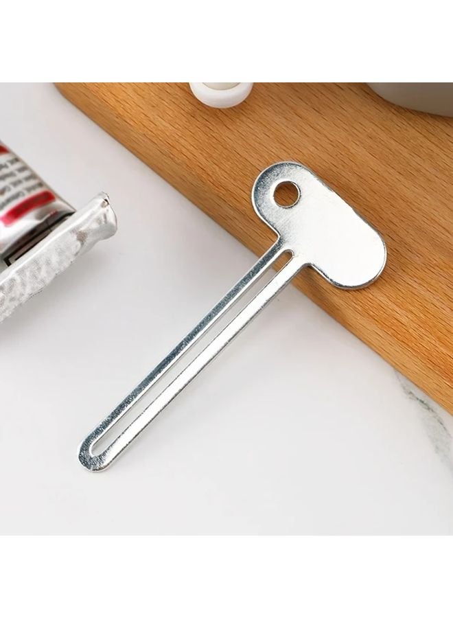 1pc Manual Tube Squeezer Toothpaste Dispenser Metal Roller Key For Creams Ointments - Image 2